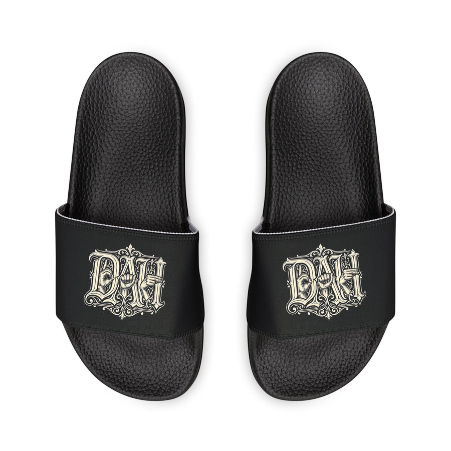 DEAFinitely After Hours — DAH Crest Slides (Black)